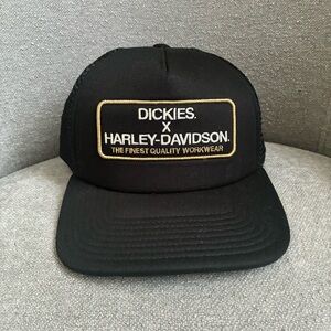 Dickies x Harley Davidson Black Trucker Hat
